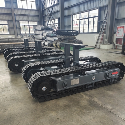 8 T Cornice di rotaia di stalla di scarico di acciaio Sottocarro per officine di riparazione di macchinari Chassis a rotaia