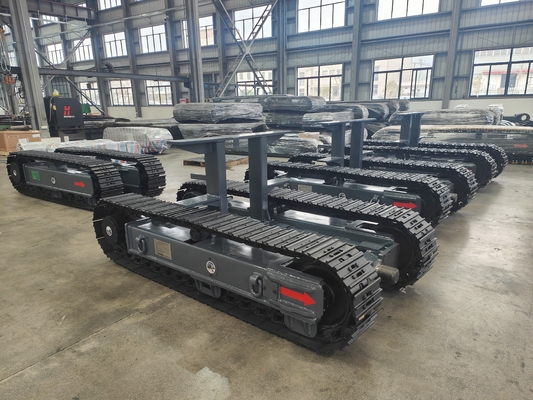 8 T Cornice di rotaia di stalla di scarico di acciaio Sottocarro per officine di riparazione di macchinari Chassis a rotaia