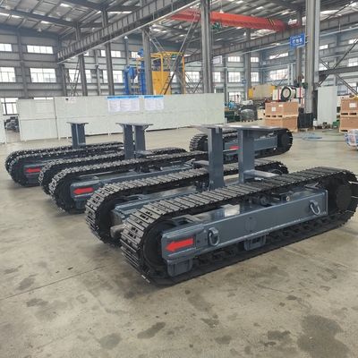 8 tonnellate All-Terrain Rubber Steel Crawler Tank Tracked Undercarriage Veicolo senza equipaggio Robot
