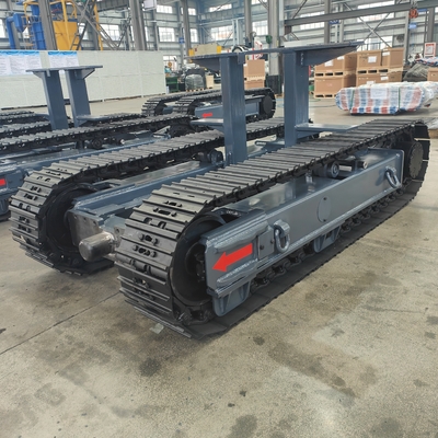 8 tonnellate All-Terrain Rubber Steel Crawler Tank Tracked Undercarriage Veicolo senza equipaggio Robot