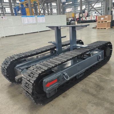 8 tonnellate All-Terrain Rubber Steel Crawler Tank Tracked Undercarriage Veicolo senza equipaggio Robot