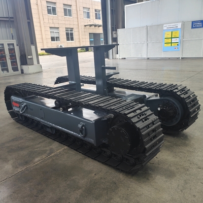 8 tonnellate All-Terrain Rubber Steel Crawler Tank Tracked Undercarriage Veicolo senza equipaggio Robot