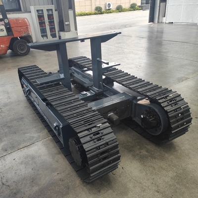 8 tonnellate All-Terrain Rubber Steel Crawler Tank Tracked Undercarriage Veicolo senza equipaggio Robot