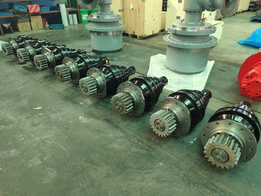 Assemblaggio di asci di riduttore del motore oscillante dell'escavatore con 200 kg di peso e 0-100 velocità di uscita