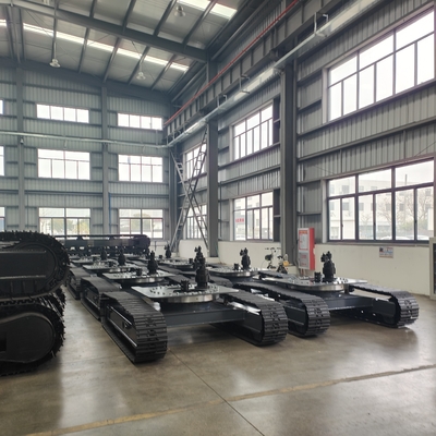 Scavo dell'energia 10T Chassis di sotterreno a rotaia di gomma personalizzato per veicoli a trascinamento