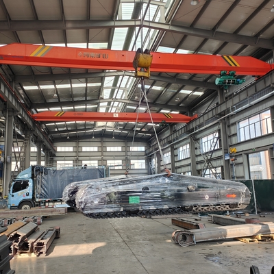 Negozi di materiali da costruzione In acciaio Sottocarro di rotaia Crasso di trascinamento con motore idraulico