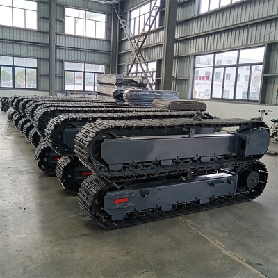 Tracce di gomma per scavatori Chassis Crawler Undercarriage Durabilità eccezionale