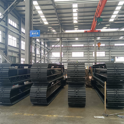 Tracce di gomma per scavatori Chassis Crawler Undercarriage Durabilità eccezionale