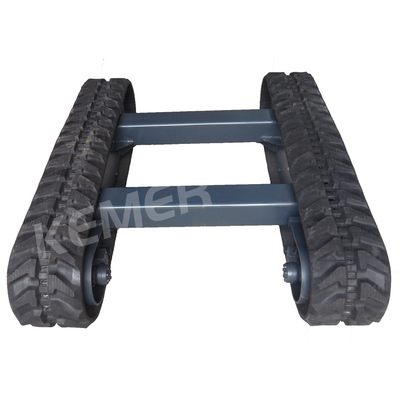 KRT1500 8Tons Rubber Crawler Tracked Chassis Undercarriage per officine di riparazione di macchine