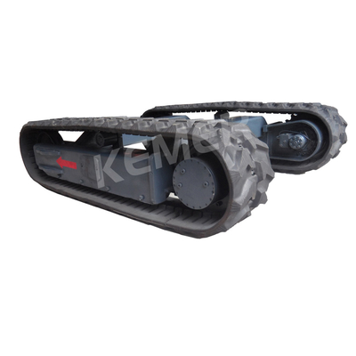 KRT1500 8Tons Rubber Crawler Tracked Chassis Undercarriage per officine di riparazione di macchine