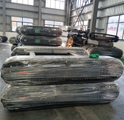 KRT1500 8Tons Rubber Crawler Tracked Chassis Undercarriage per officine di riparazione di macchine