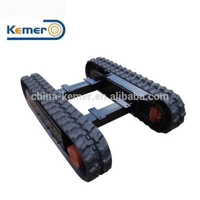 KRT3000 Mini Rubber Track Chassis Crawler Track Undercarriage per le piccole attrezzature di trasporto di carico