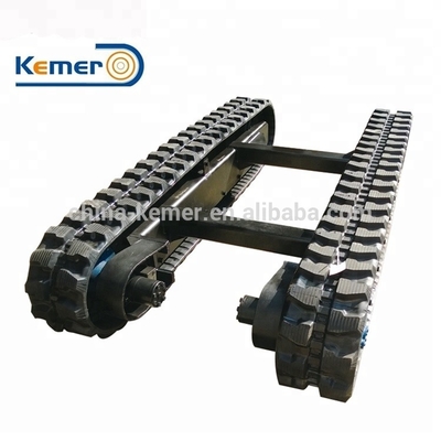 KRT3000 Mini Rubber Track Chassis Crawler Track Undercarriage per le piccole attrezzature di trasporto di carico