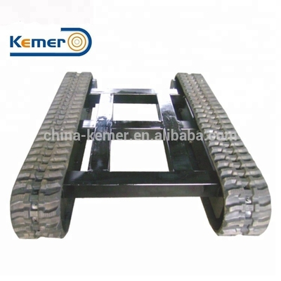 KRT3000 Mini Rubber Track Chassis Crawler Track Undercarriage per le piccole attrezzature di trasporto di carico