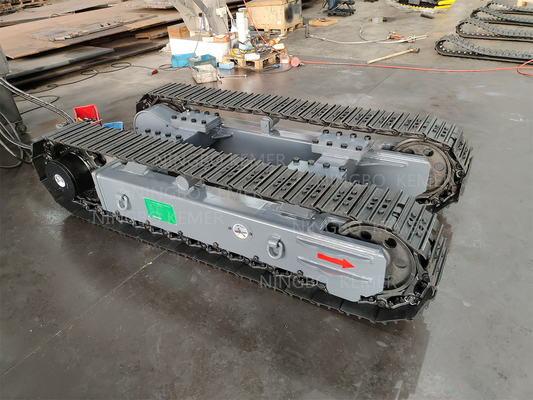 Video supporto tecnico Sottostrada di rotaia in acciaio personalizzata per trituratrici per escavatori e peratrici di perforazione Capacità di carico 3.5T