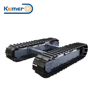 Chassis di rotaia a piattaforma mono dentale a motore di viaggio per trituratrici di escavatori e impianti di perforazione